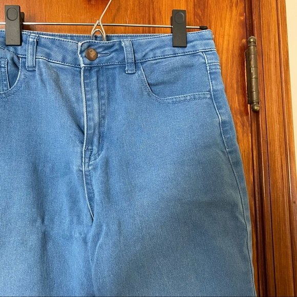 Forever 21 Denim Jeans Blue High Rise Light Wash Classic Skinny Size 29 Stretch - Picture 4 of 7